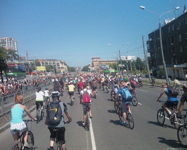 В гуще велопарада