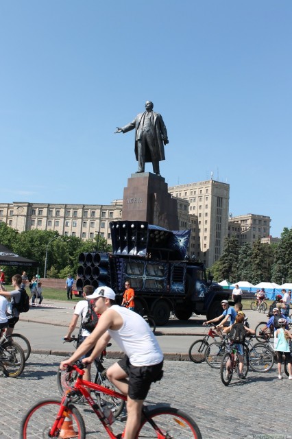 Звуковая установка на Велодне