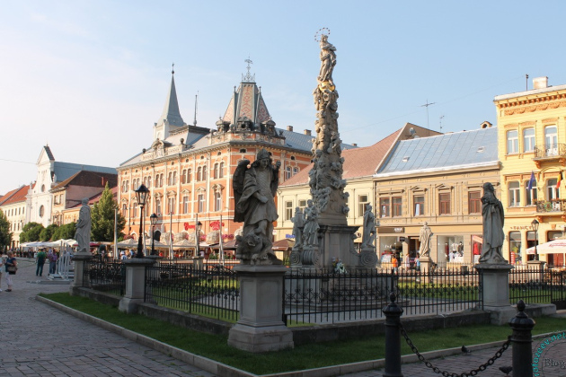 Скульптурная композиция в центре Кошиц