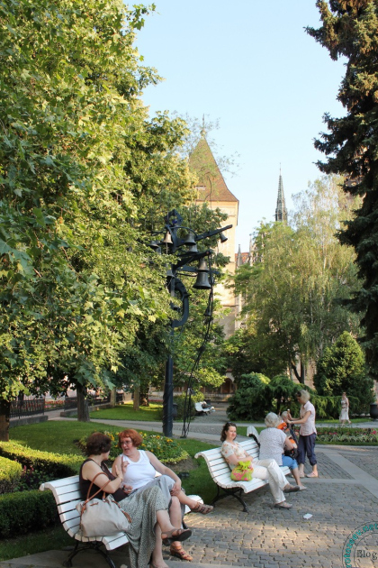 Сквер в центре Кошиц, Словакия