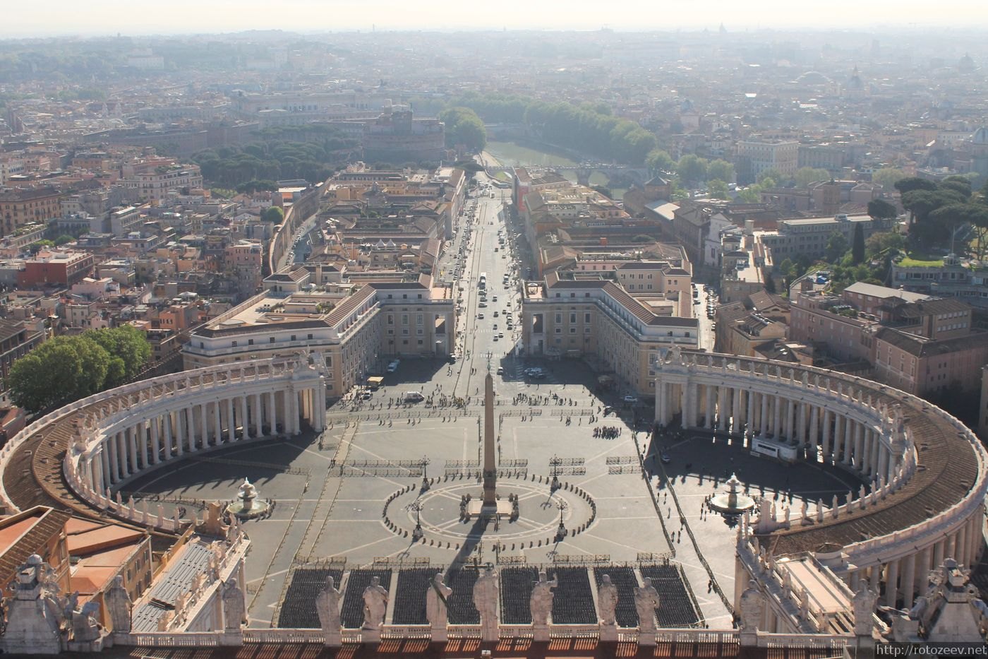 Вид с купола собора св. Петра