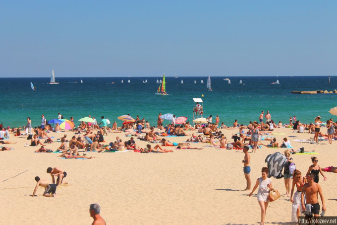 Пляж в Барселоне